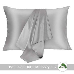 2 Pack - 100% Mulberry Silk Pillowcase for Hair & Skin